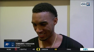 Terrance Ferguson on athletic 4th quarter Ally-Oop