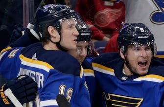 Blues' Bouwmeester is out for season, Upshall at least four weeks
