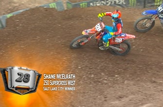 Shane McElrath wins the 250 main in Salt Lake City | 2018 MONSTER ENERGY SUPERCROSS