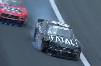 Dylan Lupton takes out Ty Majeski after hard hit | 2018 NASCAR XFINITY SERIES | FOX NASCAR