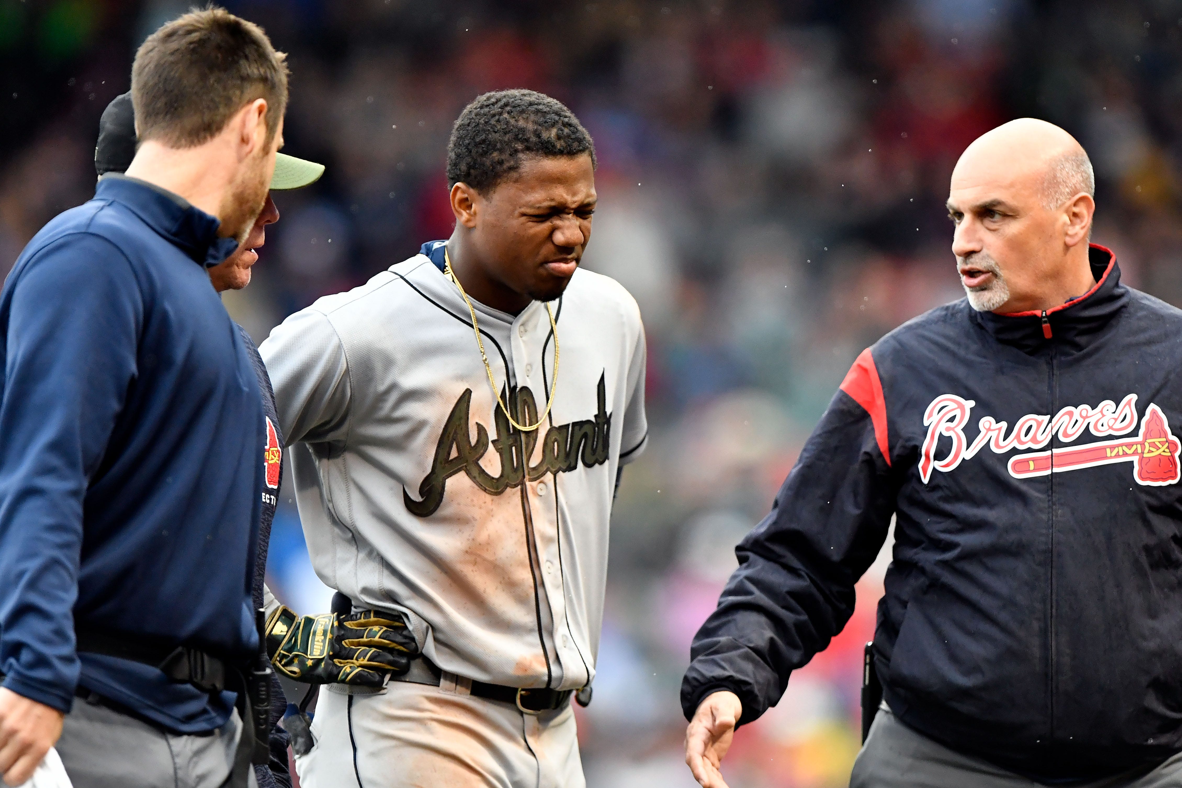 Braves Ronald Acuna Jr Ramping Up Workouts But Still No Timetable On Start Of Rehab Assignment Fox Sports