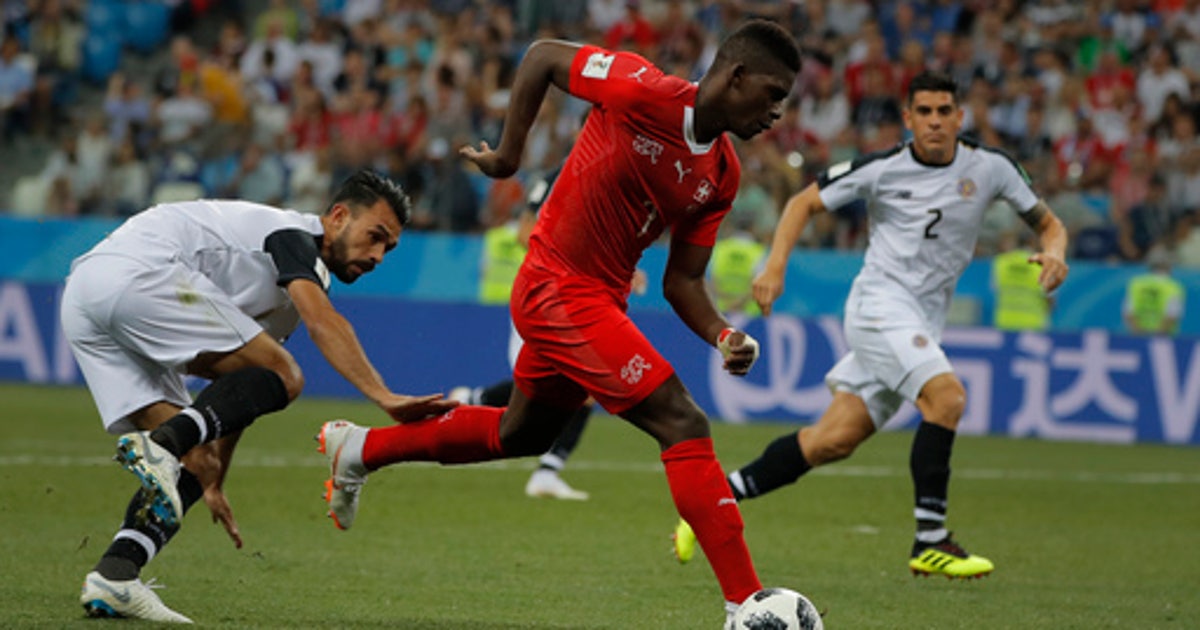 The Latest: Embolo back at World Cup after parental leave