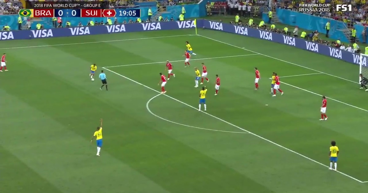 Watch Coutinho score the first goal for Brazil at the 2018 