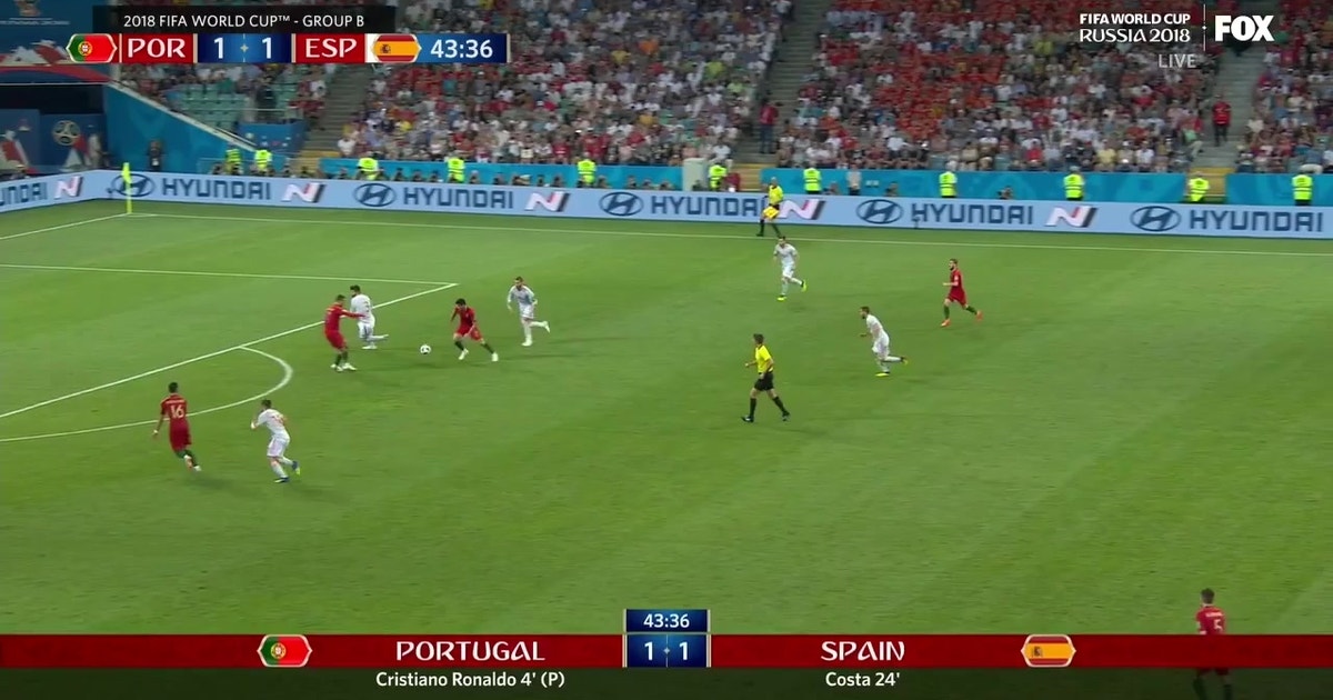 Watch Cristiano Ronaldo Score His Second Goal Vs Spain Fox Sports