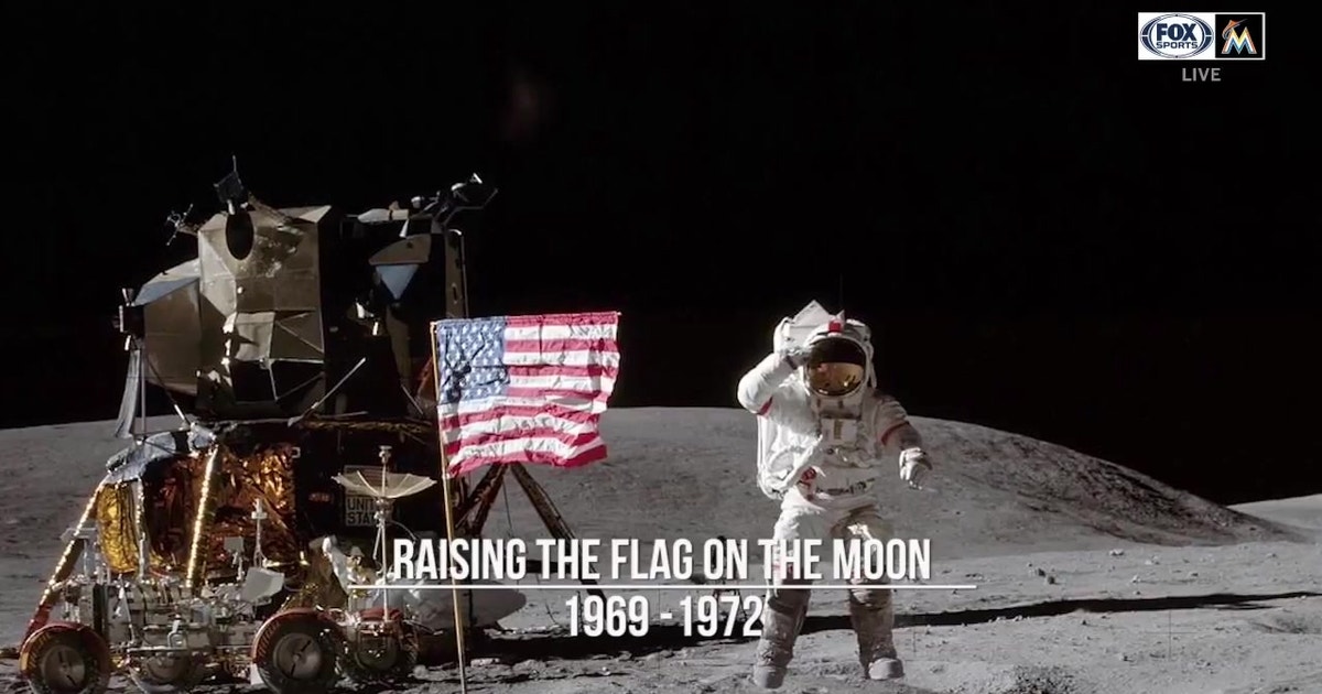 5 out of 6 U.S. Flags still remain on our Moon from the Apollo missions