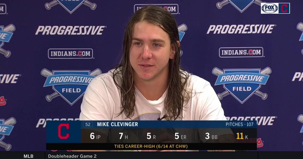 Mike Clevinger tips his cap to Reds’ hitters, Indians’ defense behind him
Mike Clevinger tips his cap to Reds’ hitters, Indians’ defense behind him