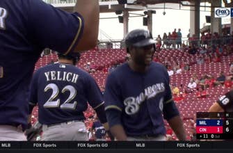
					WATCH: Brewers’ Cain hits go-header homer in 11th
				