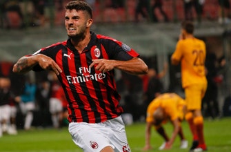 
					AC Milan wins 'US derby' over Roma with last-gasp goal
				