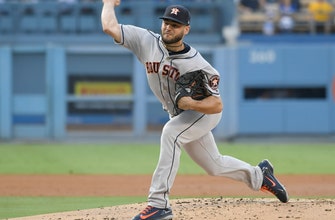 
					Houston's McCullers leaves game with elbow discomfort
				