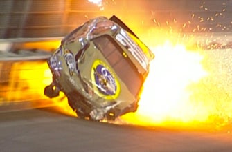 
					Brad Keselowski says this wreck in California was the scariest moment of his career
				