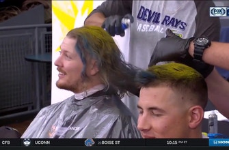 
					Rays participate in Cut for a Cure to raise awareness, funds for battle against pediatric cancer
				