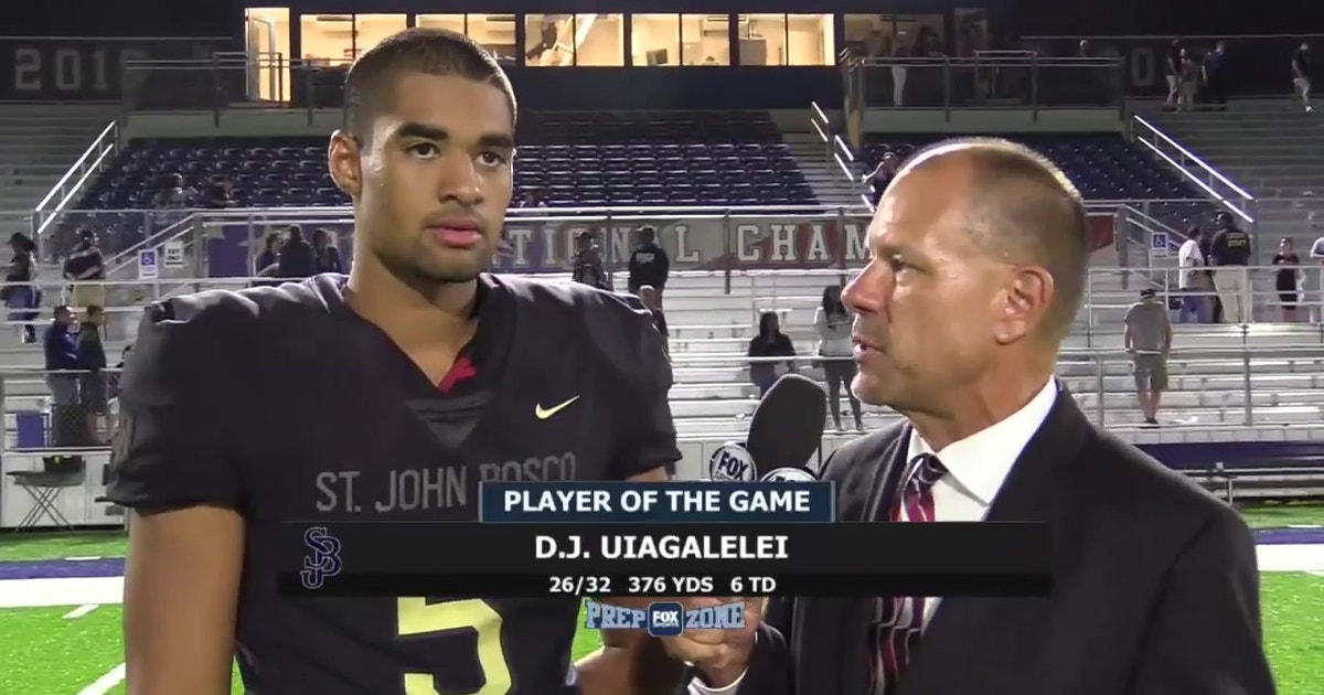 DJ Uiagalelei Named Finalist For Gatorade National Football Player Of ...