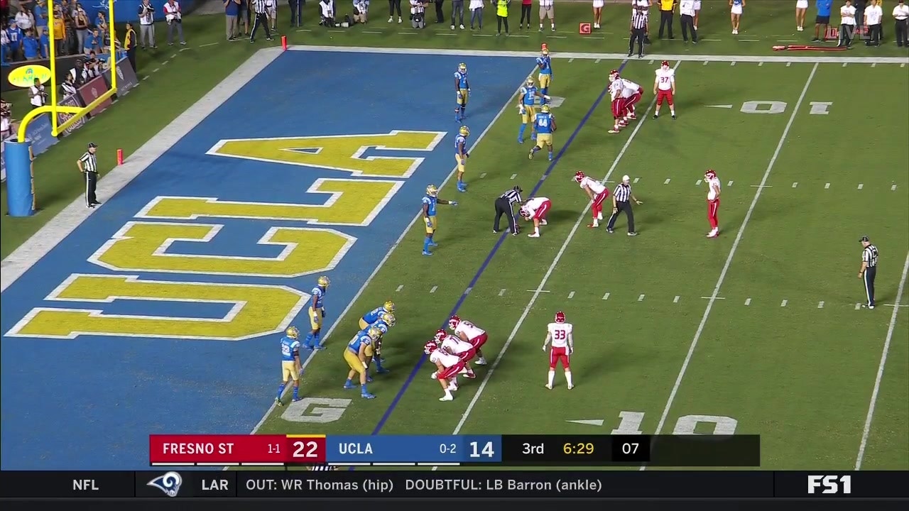 Fresno State Broke Out A Crazy Formation For A 2 Point Conversion Vs Ucla