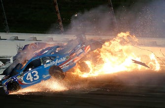 
					Aric Almirola talks with Regan Smith about returning to the site of his life-changing crash
				