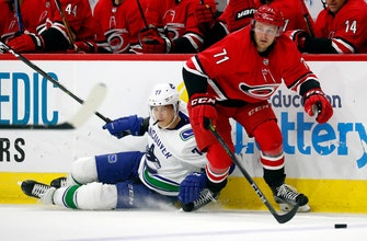 
					Aho’s 2-point night leads Hurricanes past Canucks 5-3
				