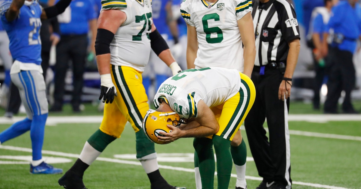Packers kicker Crosby looks to bounce back after awful game
Packers kicker Crosby looks to bounce back after awful game