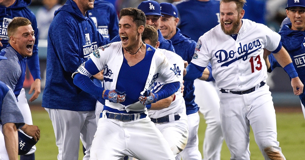 Cody Bellinger delivers 13th inning walk-off for the Dodgers to tie the NLCS at ...