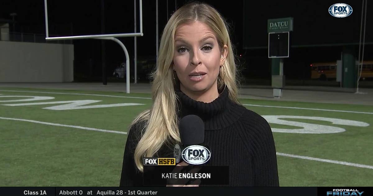 Katie Engleson with Denton Ryan post game interviews | Football Fridy ...