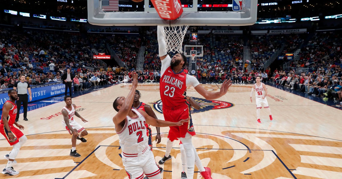 Davis' big night helps Pelicans end 6-game skid, beat Bulls
Davis' big night helps Pelicans end 6-game skid, beat Bulls