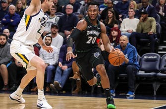 
					Okogie not having typical Wolves rookie experience
				