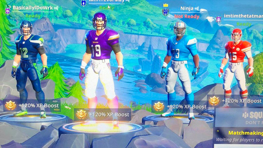 Fortnite Nfl Vikings Skin Top Tweets Vikings Enjoy New Fortnite Nfl Skins During Bye Week Fox Sports