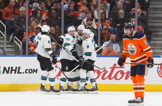 Karlsson, Couture lift Sharks over Oilers 7-4