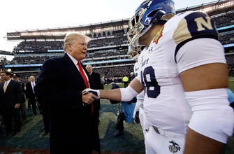 Army beats Navy for 3rd straight time and Trump at game