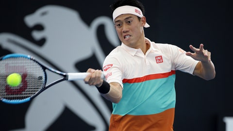 Nishikori, Dimitrov move on to Brisbane quarters Nishikori, Dimitrov move on to Brisbane quarters