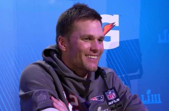 Tom Brady speaks at 2019 Super Bowl Media Night