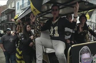 Cooper Manning tours New Orleans with Saints fans
