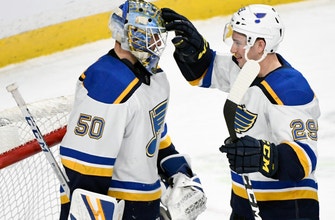 Blues top Wild 3-0 for 3rd straight shutout, 10th win in row