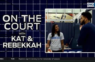 
					On the Court with KAT and Rebekkah
				