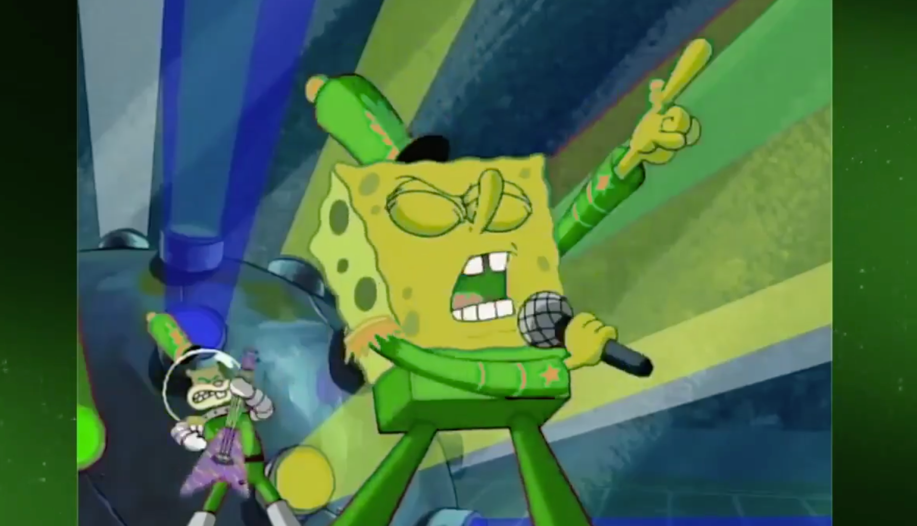Watch Dallas Stars Give Fans The Sweet Victory Spongebob Halftime Show We All Deserve Fox Sports