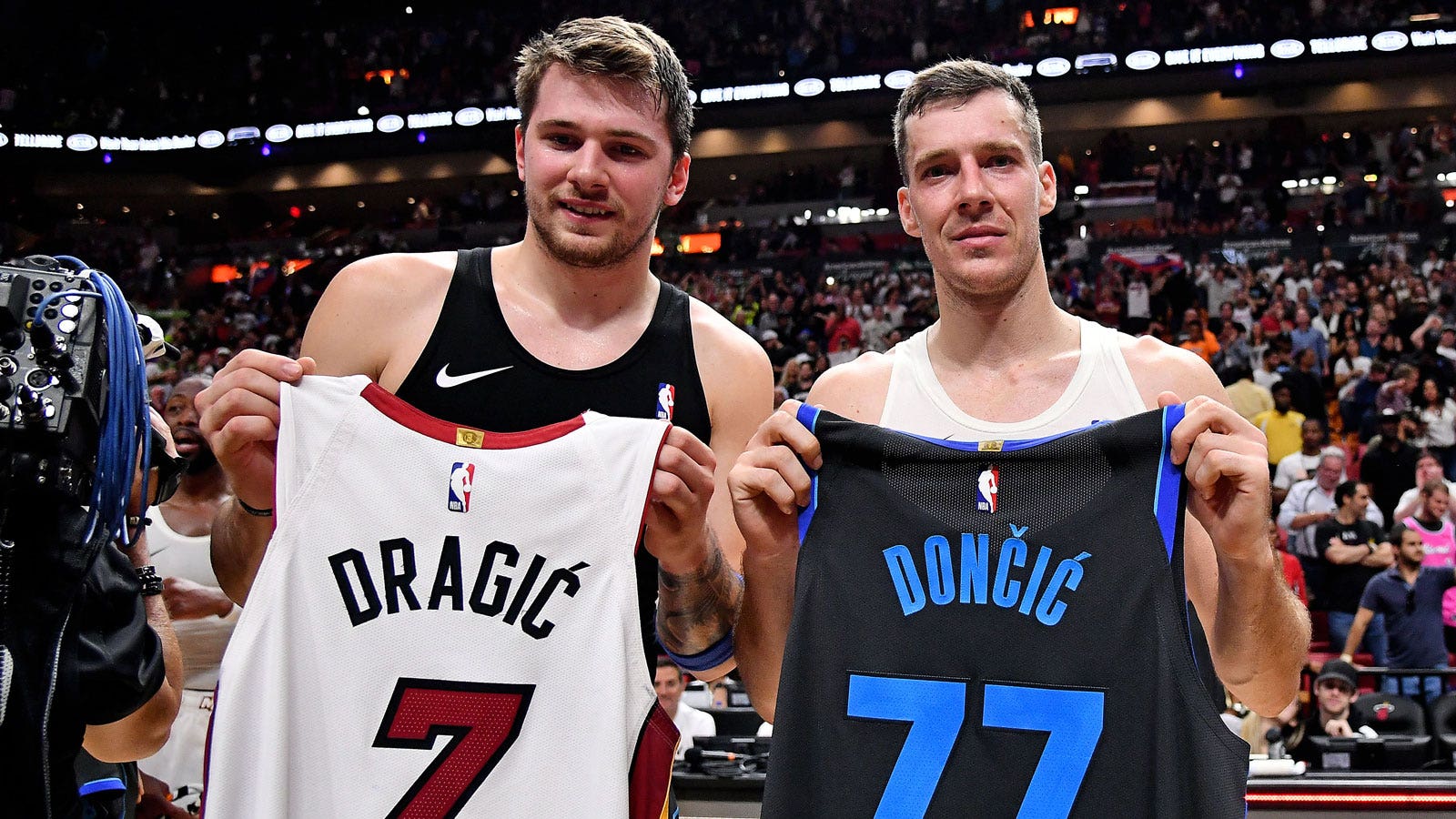 Goran Dragic, Luka Doncic Dazzle In Front Of An Estimated 2,000 ...