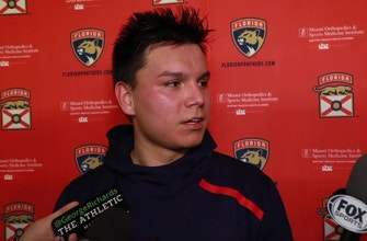New Panthers D Brady Keeper at loss for words at being in NHL
