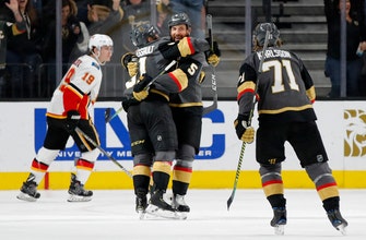 Engelland helps Vegas beats Flames for 5th straight win