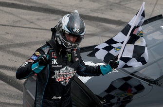 Kyle Busch claims 95th NASCAR Xfinity Series victory after winning late-race off pit road in Texas