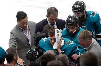Sharks' Pavelski unlikely for Game 1 after scary injury