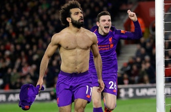 
					Salah ends goal drought, helps Liverpool back to top of EPL
				