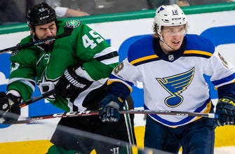 
					Thomas playing above his age during Blues' playoff run
				
