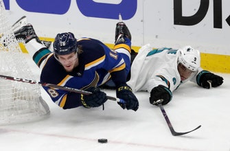 
					The Latest: Blues’ Fabbri takes ice for warmups for Game 2
				