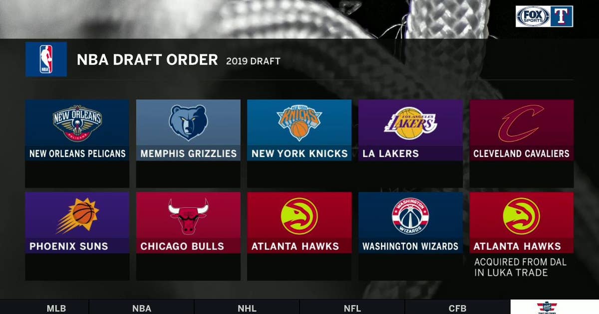 Nba Draft Lottery 1st Overall Pick Goes To New Orleans Fox Sports