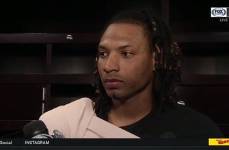 
					Jose Urena talks his performance today on the mound and at the plate
				