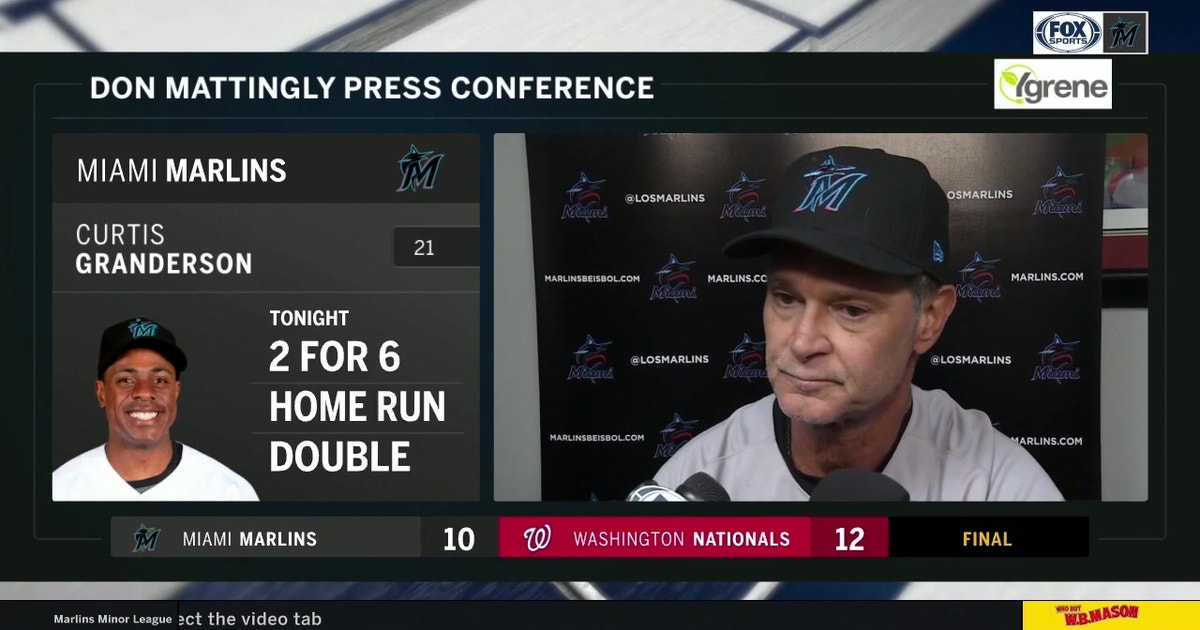 Don Mattingly Recaps Marlins Loss To Washington Nationals Fox