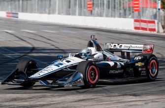 
					Simon Pagenaud wins pole for IndyCar race at Toronto
				