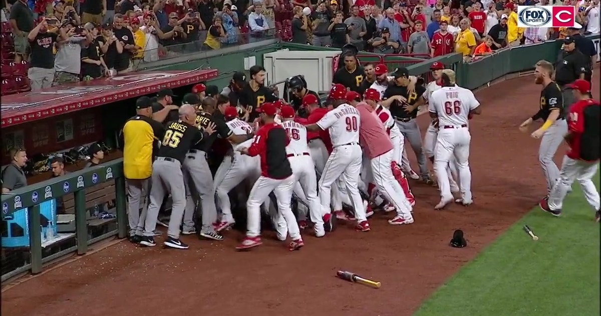 Bench-clearing Brawl Erupts Between Reds And Pirates In Cincinnati ...