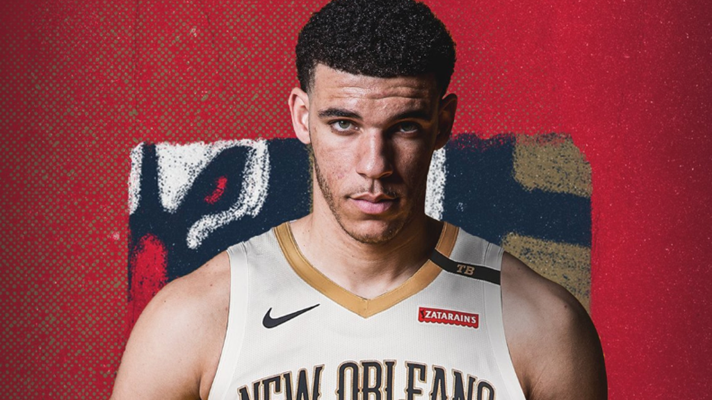 Lonzo Ball sports New Orleans Pelicans 