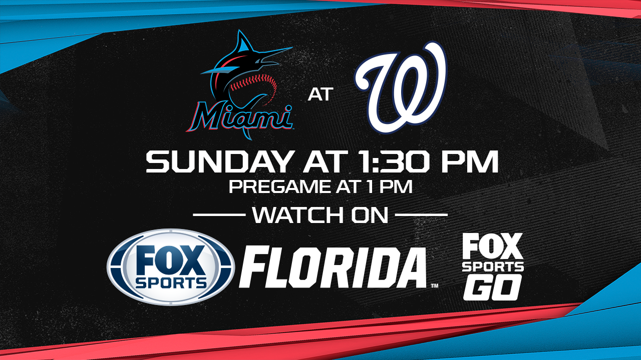 Miami Marlins at Washington Nationals sport preview photo about Washington Nationals Printable Schedule identified as Miami Marlins at Washington Nationals recreation preview