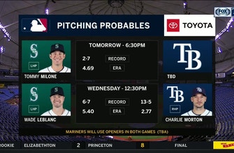 
					Rays go with opener in Game 2 vs. Mariners
				