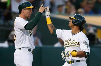 
					Athletics go deep three times in win over Yankees
				